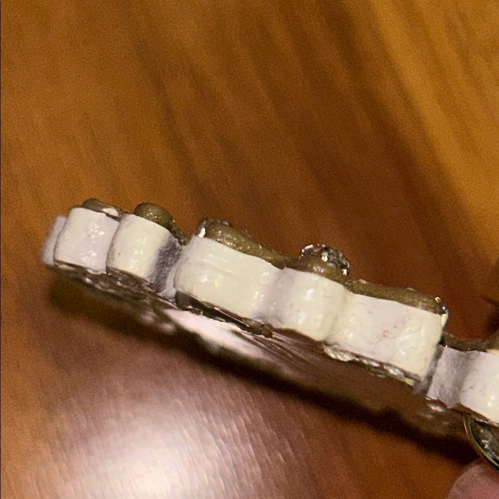 Coach Snowflake ❄️ Leather Keychain Bag Charm - Picture 11 of 15